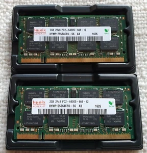 Memoria Portátil Laptop RAM 4GB DDR2 PC2-6400 800 MHz SO-DIMM SODIMM Hynix - Imagen 1 de 2