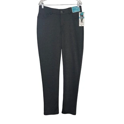 Pantalones ajustados Lee Riders cómodos cintura tiro medio gris 12L nuevos pierna ajustada Foto 1 de 4