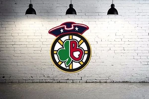 Boston Sports Combined Logos Wall Decal Red Sox, Celtics, Patriots, Bruins 24 in - Picture 1 of 2