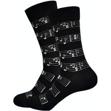 new 1pr mens/ladies Music notes novelty calf socks.UK 6-9