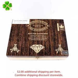 Montecristo Icon 1935 Aniversario Diamante Caja de Puros Madera Vacía 8" x 6" x 2" - Imagen 1 de 12