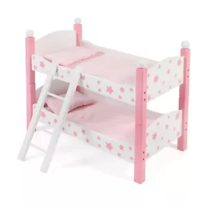 Bayer Chic 2000 Puppen-Etagenbett Stars pink mit Matratze und Bettzeug TOP - Bild 1 von 4