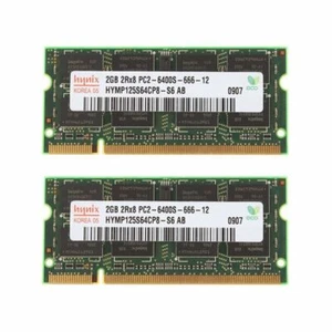 4GB Kit (2x 2GB) For Dell Notebook DDR2 PC2-6400S 800MHz Laptop RAM - Picture 1 of 6