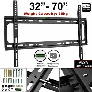 TV Wandhalterung Halterung Slim fest für LED LCD Plasma 32 40 45 50 55 60 65 70 Zoll - Bild 1 von 3