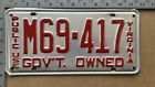 1950 Virginia government license plate M69-417 Ford Chevy Dodge 16478