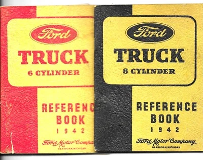 X2 1942 Homefront Ford Truck 6+8 Cylinder Handbooks WWII Era. - Image 1 of 4