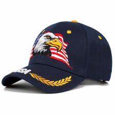 Men Eagle USA Flag Baseball Cap Embroidered American Animal Hat Activity Sun Cap
