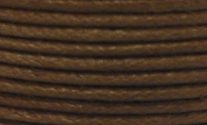 WAXED COTTON CORD Size 1.00 mm " DARK BROWN " 15 feet - Picture 1 of 6