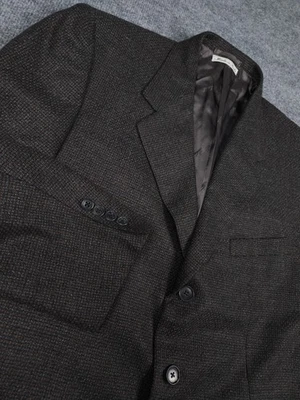 Chaqueta Blazer Belvest Para Hombre 54 (44" Pecho) Gris Lana Mezcla Cachemira Italia Foto 1 de 4