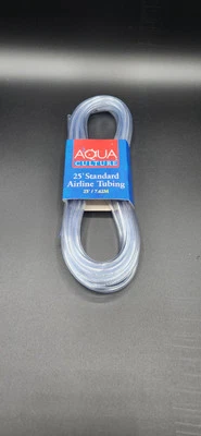 Aqua Culture 25 Feet Standard Airline Tubing Flexible For Pumps & Fish Aquarium - Image 1 of 2