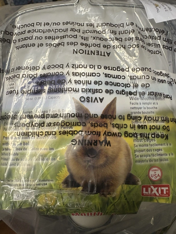 Кормушка для кроликов с металлическим дном и крышкой устойчива к ржавчине - Изображение 1 из 1