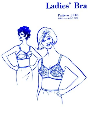 Bra Pattern 34 Bust A /B/C CUP Sew-Knit-N-Stretch 218 - Image 1 of 4