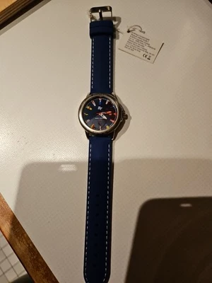 Armband Uhr "High Tide" Maritim Signalflaggen Ebbe Flut Tiden-Planer 5 ATU Quarz - Bild 1 von 4