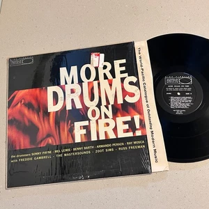 (NM) Sonny Payne Zoot Sims "More Drums On Fire" LP Vinyl 1st 1960 US Mono SHRINK - Picture 1 of 8