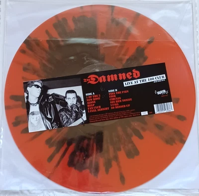 The Damned vinyl LP - Live At The 100 Club. Ltd Edition Red & Black Splatter. NM - Image 1 of 4
