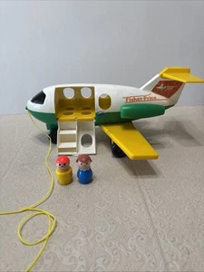 Vintage 1980 Fisher Price Little People Play Family Jetliner Flugzeug Spielzeug selten - Bild 1 von 11