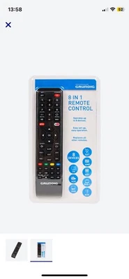 Universal Fernbedienung für alle Grundig Fernseher TVs und Smart TVs Neuware