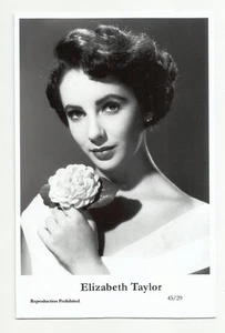 BX101) ELIZABETH TAYLOR SWIFTSURE PHOTO POSTCARD (45/29) FILMSTAR PIN UP GLAMOR - Picture 1 of 1
