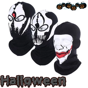 Halloween Cosplay Balaclava Ghosts Skull Face Mask Ski Motorcycle Tactical Hood - Picture 1 of 14