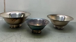 Lot of Three Towle Silver Plated Serving Bowls - Picture 1 of 4