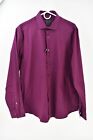 CK Calvin Klein Mens Purple Slim Fit Long Sleeve Button-Up Shirt Size 42 16.5