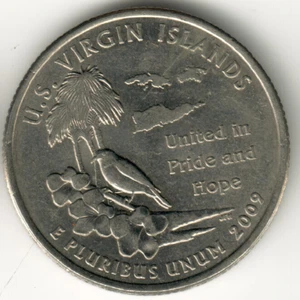 USA - 2009P - Washington ¼ $ - Virgin Islands - Rare - #16656 - Picture 1 of 2