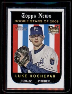 2008 Topps Heritage #129 Luke Hochevar GB SP Rookie - Picture 1 of 2
