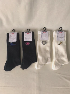 Kaws x Uniqlo Andy Warhol Socks Set Of Four Pairs Men's Size 7 - 9 US BRAND NEW - Image 1 of 4
