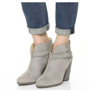 Rag & Bone Harrow Stacked Heel Stiefeletten Stiefel Wildleder taupe Damen Größe 36,5 - Bild 1 von 14