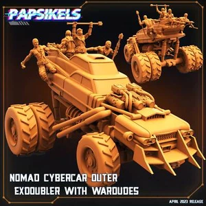 Nomad CyberCar Outer Exdoubler | DnD Miniatures | Tabletop Gaming | Tabletop - Picture 1 of 6