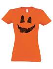 Pumpkin Face II Women T-Shirt Halloween Nightmare Horror  Witch Witches