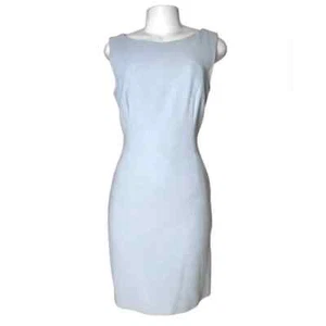 Vestido Vaina TOMASZ STARZEWSKI 100% Lana Azul Claro Talla 8 Ropa de Trabajo Clásica - Imagen 1 de 13