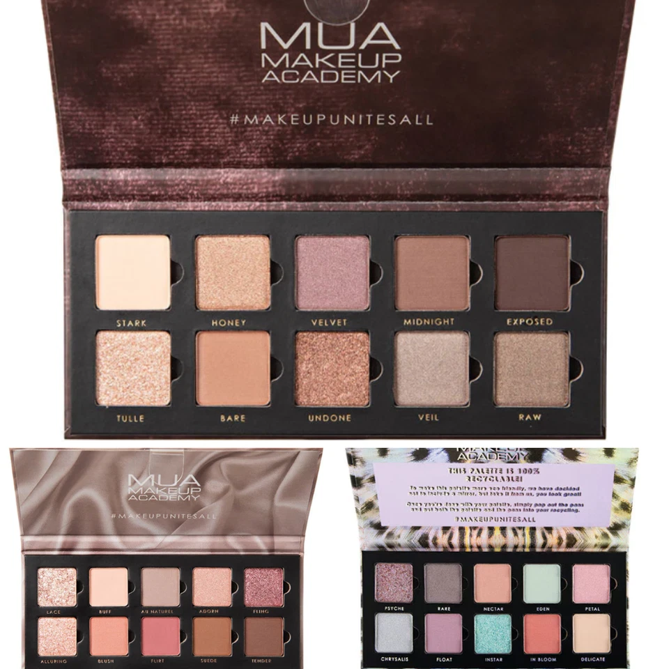 MUA 10 Shade Matte & Foil Eye Shadow Collection Palette - Image 1 of 1