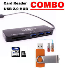 Micro B USB OTG HUB Card Reader SD TF M2 For Samsung Galaxy S3 i9100 P7500 P7300