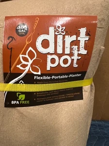 Hydrofarm Dirt Pot Tan W/Handle 100 Gallon Hydroponic Flexible Portable Planter - Picture 1 of 3