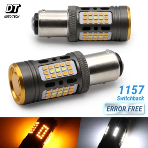 Syneticusa 1157 CANbus Error Free Switchback White/Amber Turn Signal/DRL LED - Foto 1 di 7