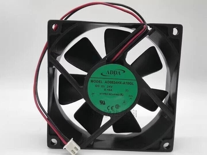 ADDA AD0824HX-A70GL 24V 0.16A 8025 8CM 2-Wire Inverter Cooling Fan - Image 1 of 3