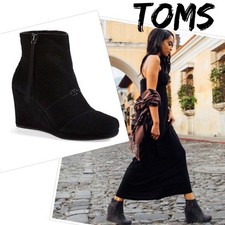 toms desert wedge bootie sale