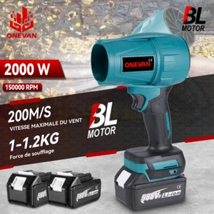 Souffleur de poussière Souffleurs de Feuilles Portable pour batterie Makita 18V - Photo 1/19