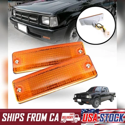 Luz indicadora de lámpara de parachoques delantera izquierda derecha para camioneta Mazda B2000 B2200 B2600 Foto 1 de 4