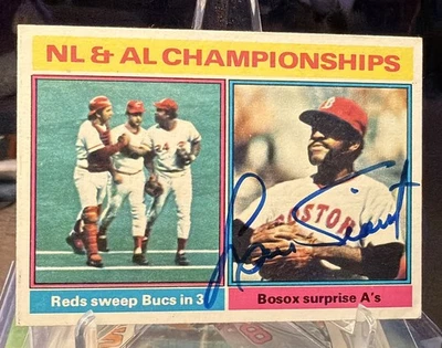 Topps Championships 461 1976 Luis Tiant automático Foto 1 de 2