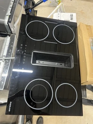 GASLAND 31.5" Downdraft Cocina Eléctrica Vidrio 4 Zonas con Puente y Quemador de Doble Anillo Foto 1 de 3