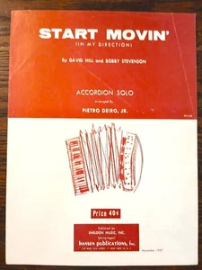 START MOVIN' - arr. by Pietro Deiro - 1957 - Sheldon Music accordion sheet music - Picture 1 of 5