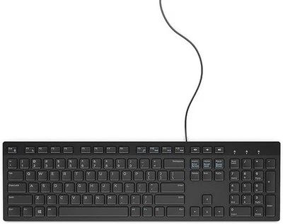 NEW OPEN BOX DELL Wired Keyboard KB216-BK-US, Black Compatible With PC - Image 1 of 2