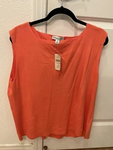Coldwater Creek orange Seide Shell Top Gr. 2X - Bild 1 von 2
