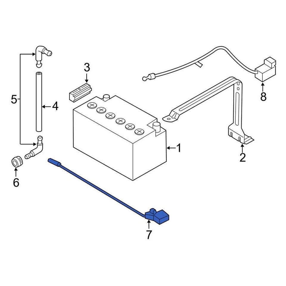 For BMW M6 Gran Coupe 2014-2019 BMW 61129217036 Battery Cable - Изображение 1 из 4