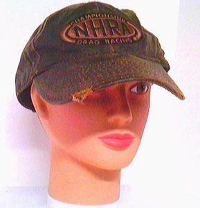 โ
NHRA~Distressed~Leather~Bossman Hat~NitroMall~Main Gate ๐ - Picture 1 of 10
