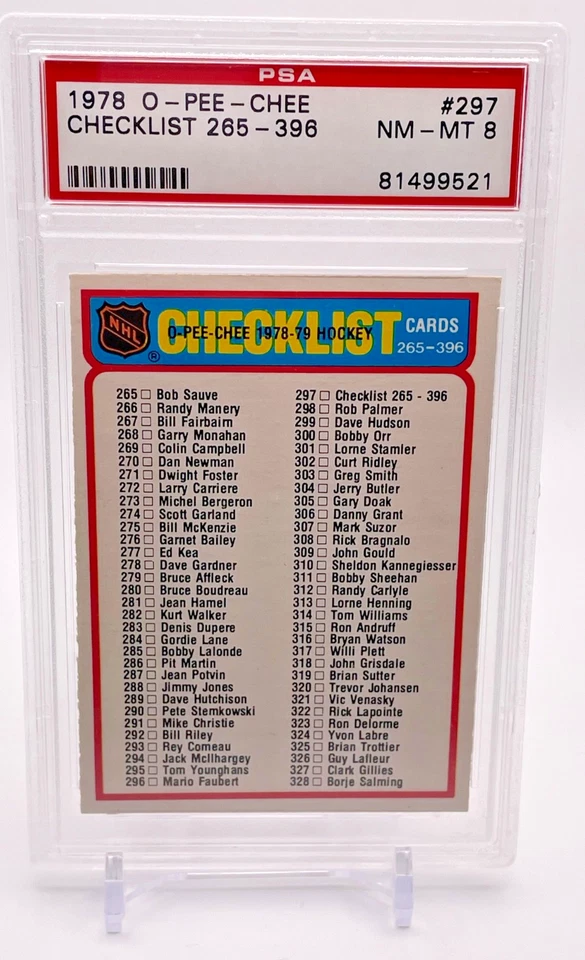 1978-79 O-Pee-Chee **U-Pick** Todo Clasificado PSA Foto 1 de 1