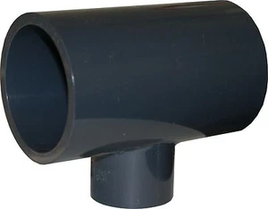 New Sch 80 PVC 1-1/4" X 1-1/4" X 1" Reducing Tee Socket Connect Sch 80 PVC - Bild 1 von 6