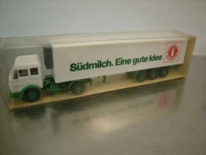 1:87 H0 Wiking Mercedes-Benz 1626 semirremolque frigorífico leche del sur en embalaje original - Imagen 1 de 1